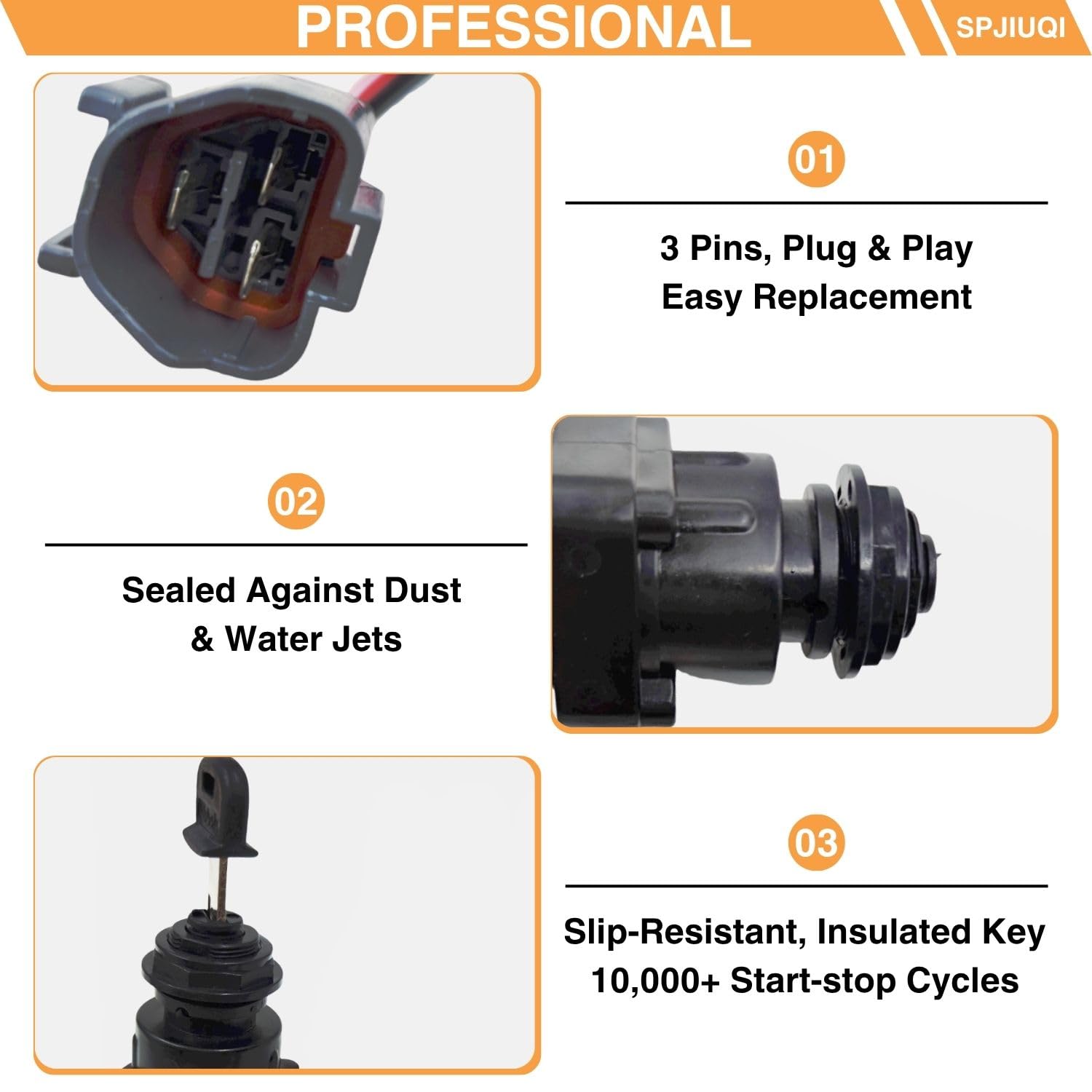 Amazon.com: SPJIUQI Ignition Switch RC411-53964 Key RC411-53933